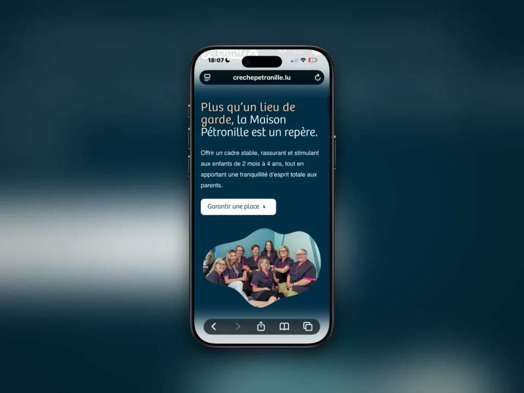 Site web de la Crèche Pétronille